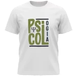 T-shirt blanca hombre - verde