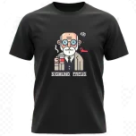 T-shirt negra Hombre - Sigmund Freud