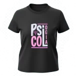 T-shirt negra mujer Psy